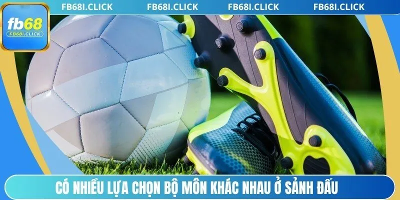 Có nhiều lựa chọn bộ môn khác nhau ở sảnh đấu